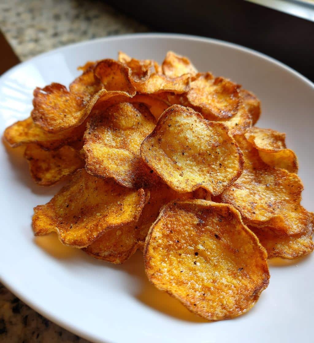 Healthy Crispy Sweet Potato Chips