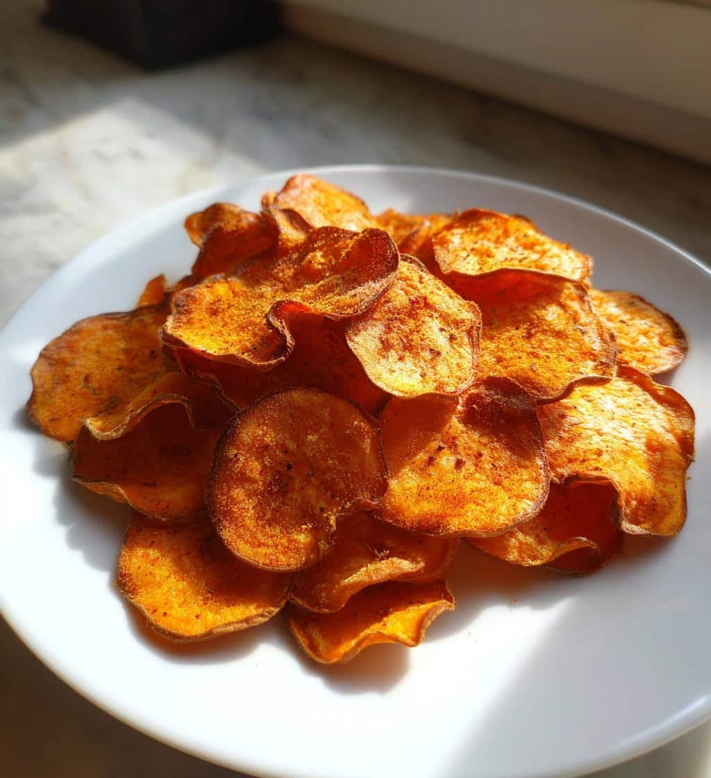 Healthy Crispy Sweet Potato Chips