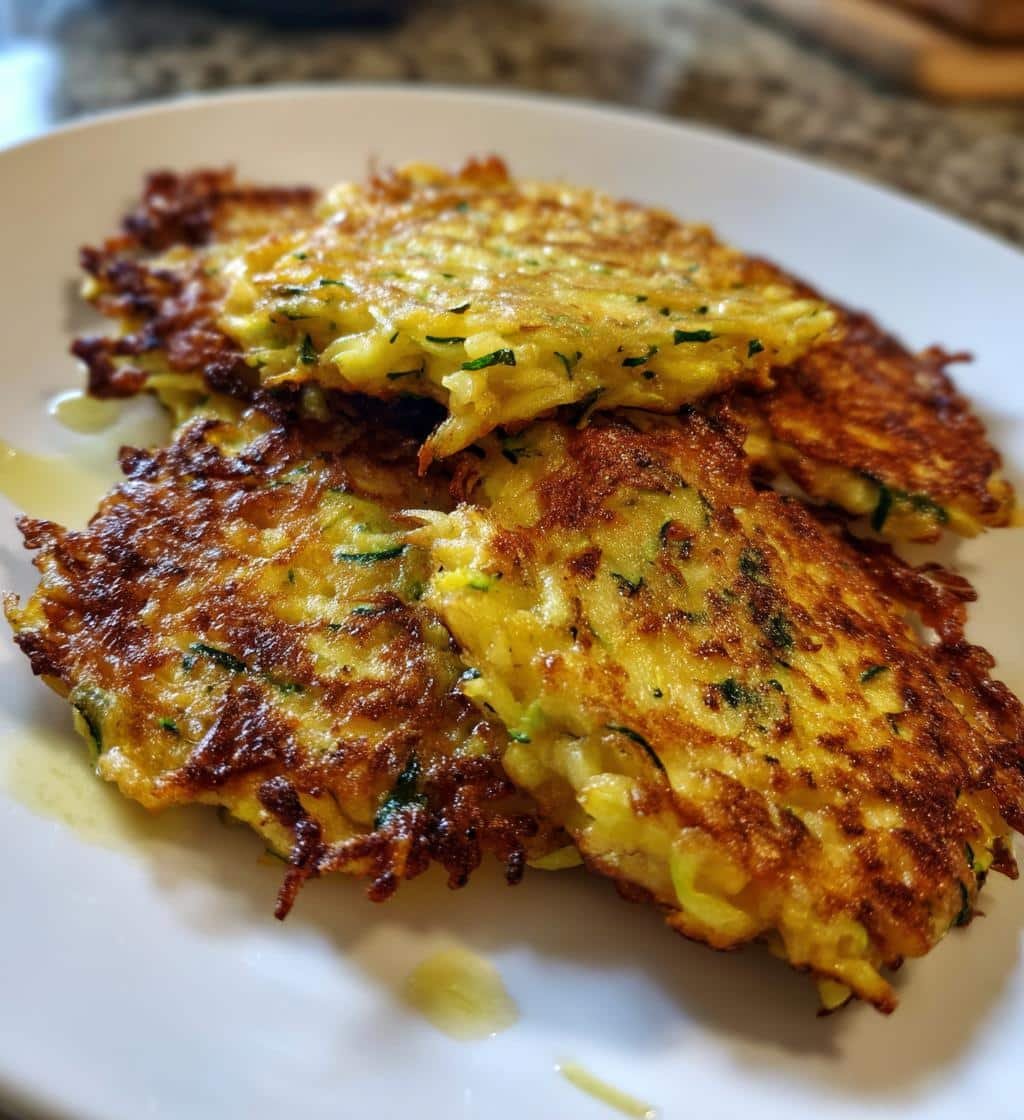 Healthy Crispy Zucchini Fritters in 10 Minutes
