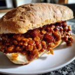 Healthy Crockpot BBQ Lentils & Bean Sandwich Filling