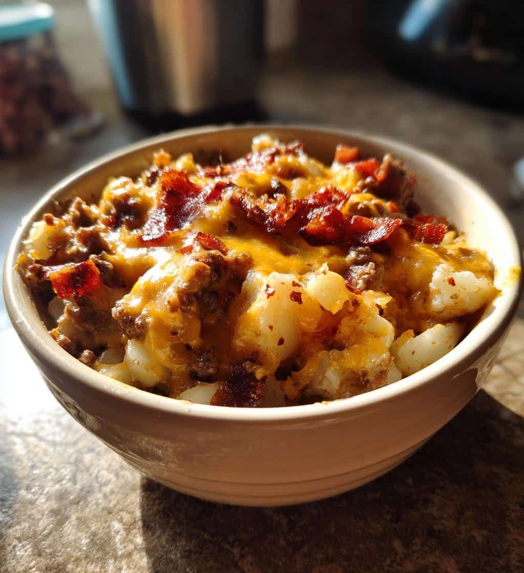 Healthy Crockpot Beefy Cheesy Potatoes - detail 1