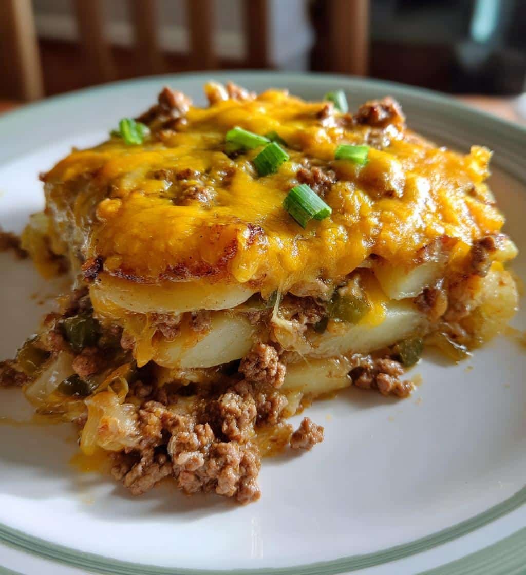 Healthy Crockpot Cheesesteak Potato Casserole - detail 1