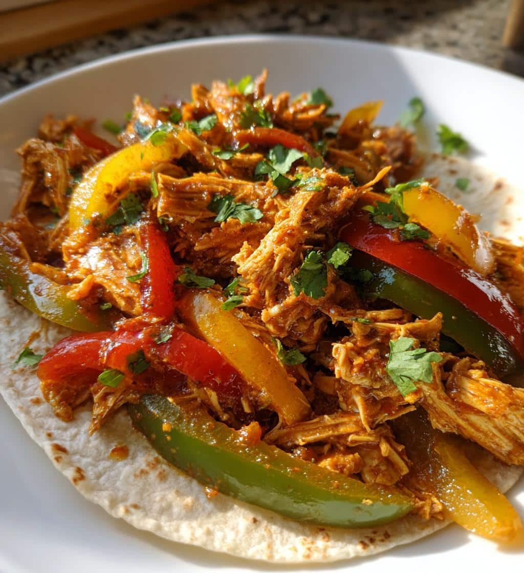 Healthy Crockpot Chicken Fajitas (No-Sear Dump & Go)