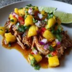 Healthy Crockpot Chicken with Pineapple Salsa