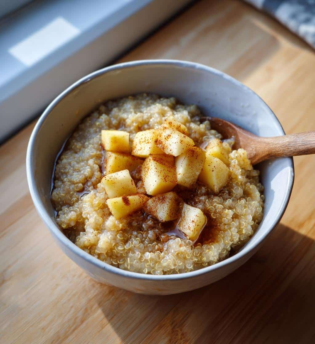 Hearty 5-Minute Healthy Crockpot Cinnamon Apple Quinoa Breakfast 4 Healthy Crockpot Cinnamon Apple Quinoa Breakfast Bowls - detail 1