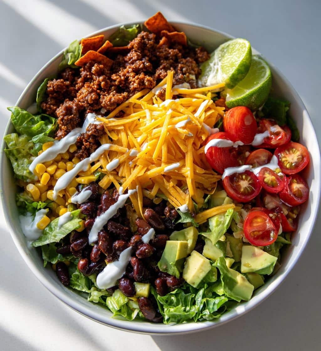 Healthy Crockpot Dorito Taco Salad