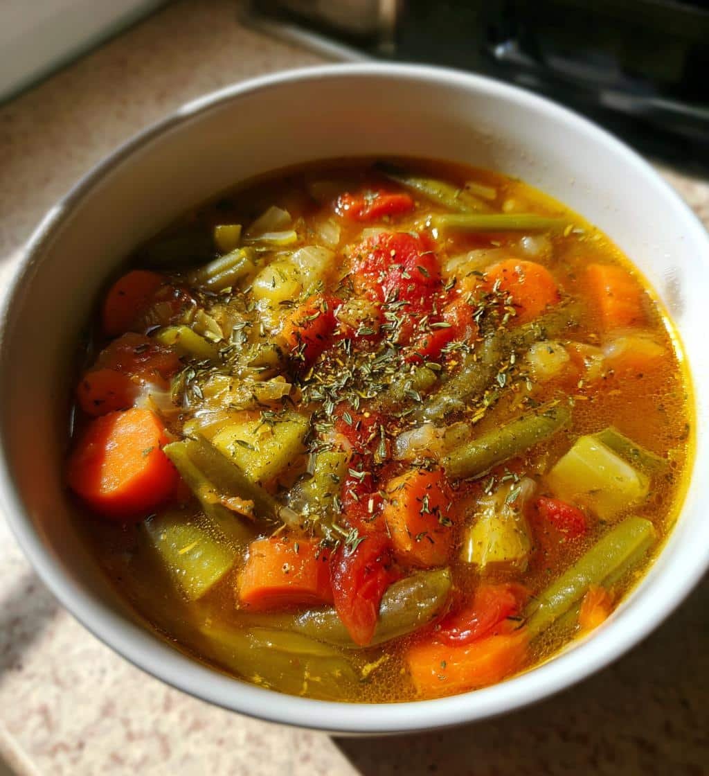 Healthy Crockpot Dump Veggie Soup