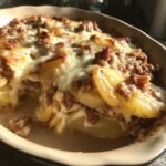 Healthy Crockpot French Onion Beef Potato Casserole