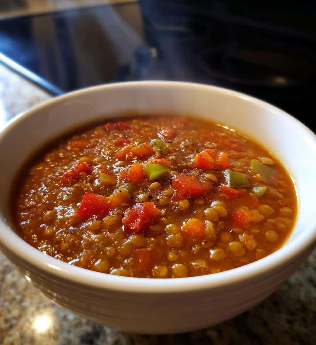 Healthy Crockpot High-Protein Taco Lentil Soup