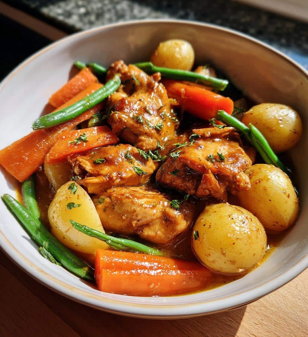 Flavor-Packed Healthy Crockpot Honey Mustard Chicken & Veggies 4 Healthy Crockpot Honey Mustard Chicken & Veggies - detail 1