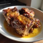 Healthy Crockpot Maple Dijon Turkey Thighs