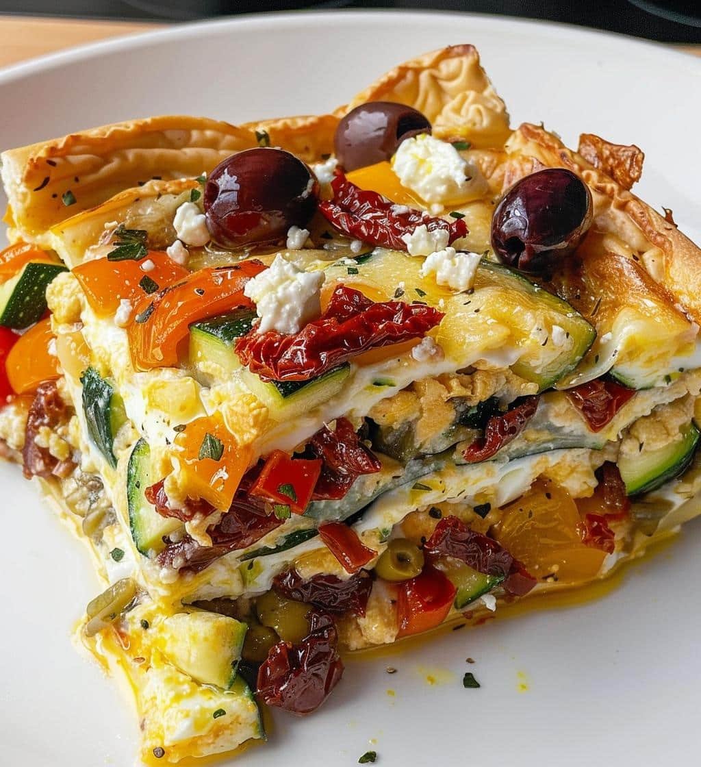 Healthy Crockpot Mediterranean Breakfast Casserole