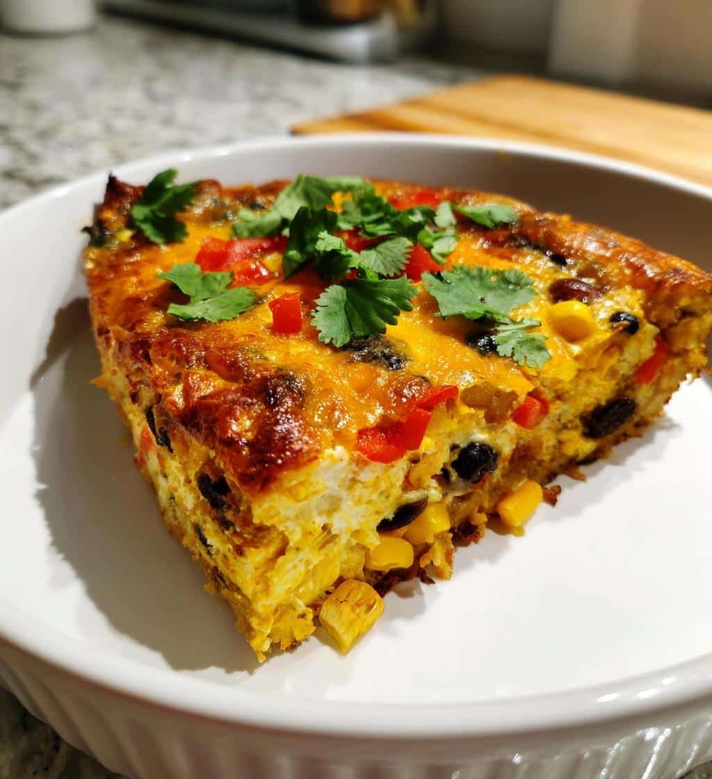 Healthy Crockpot Mexican-Style Breakfast Casserole - detail 1
