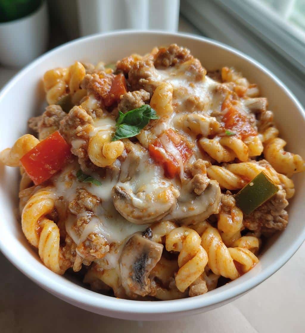 Healthy Crockpot Pizza Casserole - detail 1