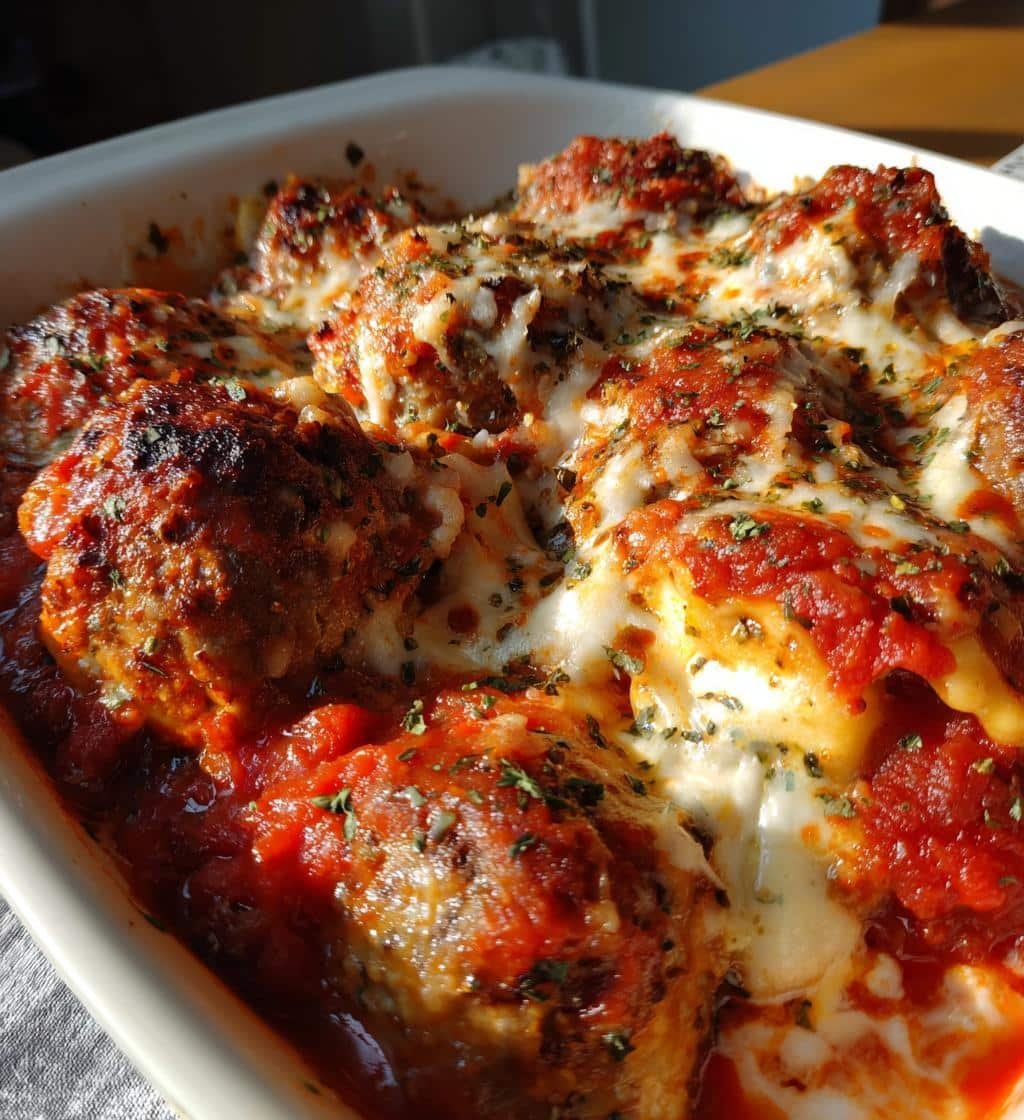 1-Pot Healthy Crockpot Ravioli Meatball Casserole Magic 4 Healthy Crockpot Ravioli Meatball Casserole - detail 1