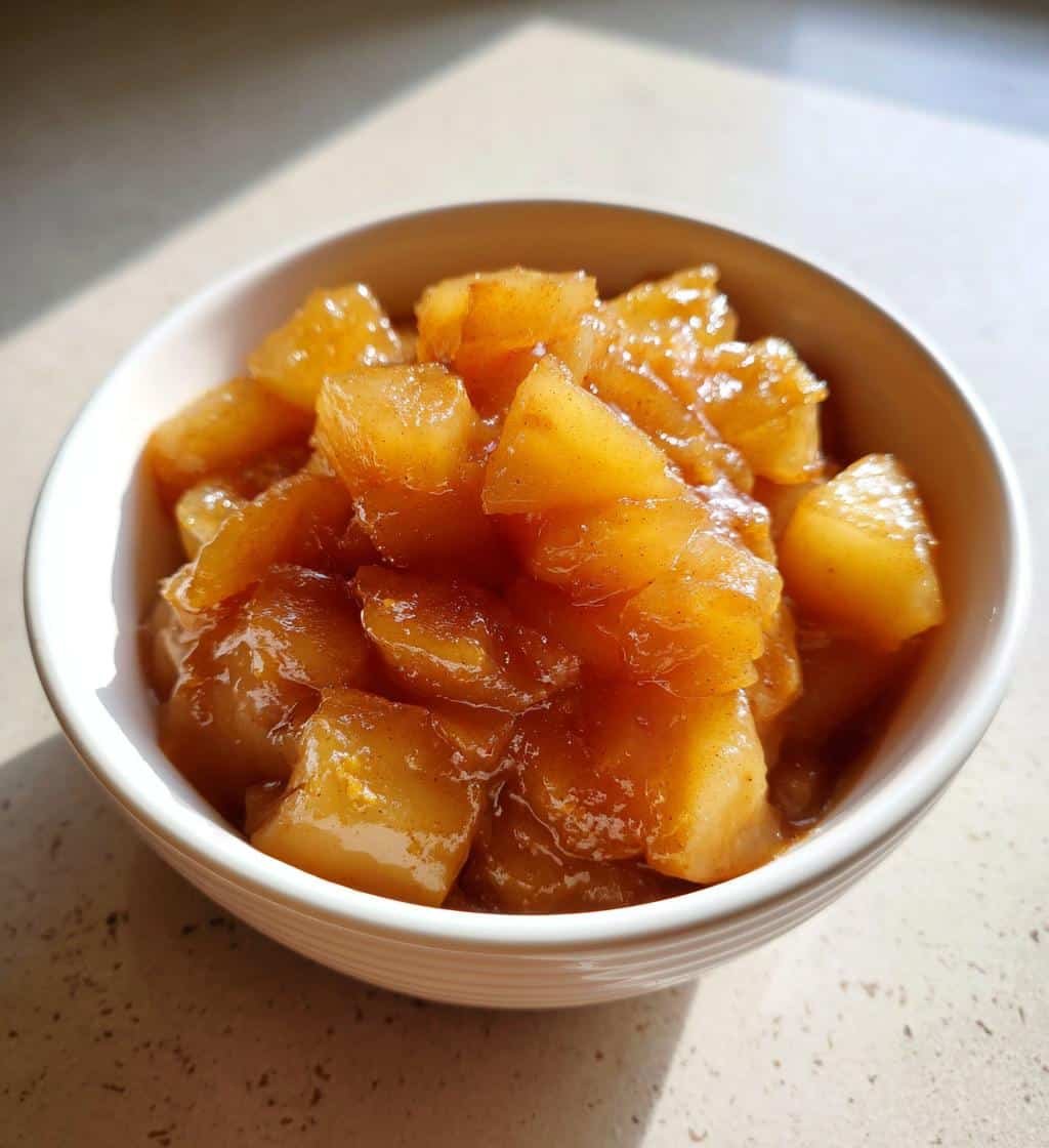 Healthy Crockpot Spiced Pear & Ginger Compote