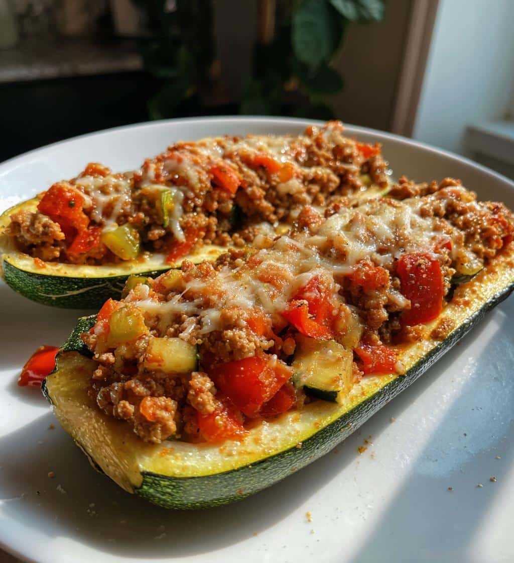 Healthy Crockpot Stuffed Zucchini Boat Filling - detail 1