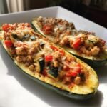 Healthy Crockpot Stuffed Zucchini Boat Filling