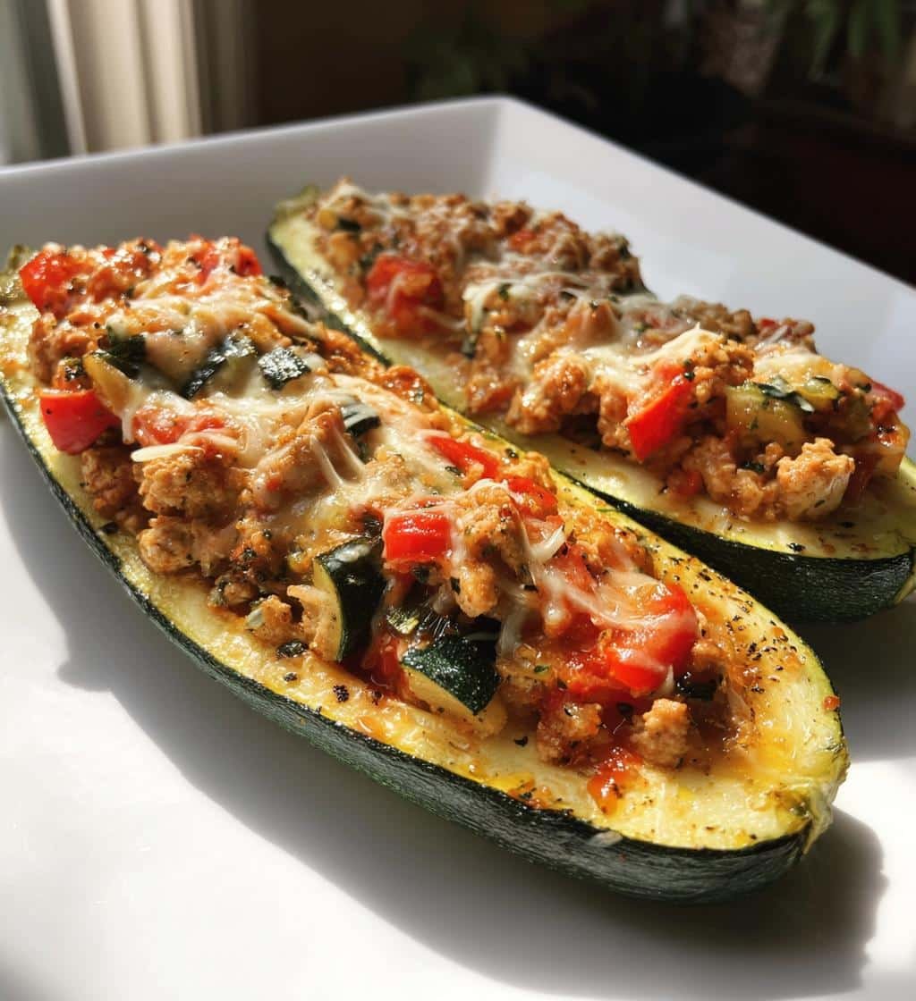 Healthy Crockpot Stuffed Zucchini Boat Filling