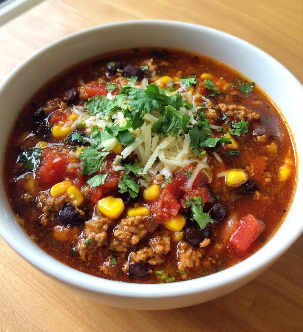 Amazing Healthy Crockpot Turkey Taco Soup in Just 6 Hours 4 Healthy Crockpot Turkey Taco Soup - detail 1