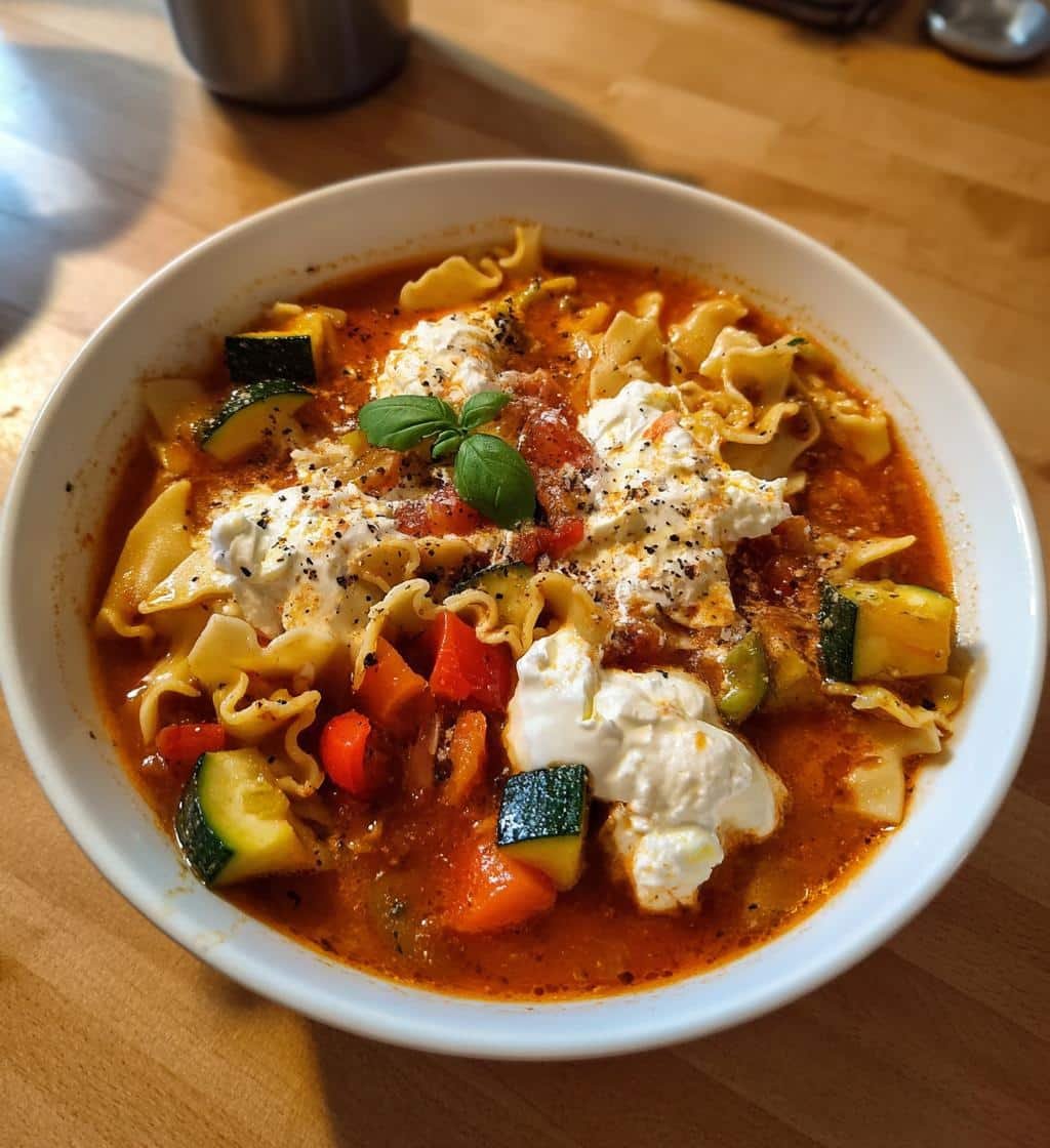 Healthy Crockpot Veggie Lasagna Soup: 6-Hour Comfort in a Bowl 4 Healthy Crockpot Veggie Lasagna Soup - detail 1