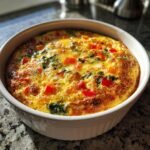 Healthy Crockpot Veggie-Packed Breakfast Egg Bake