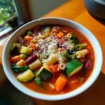 Healthy Crockpot Veggie-Packed Minestrone