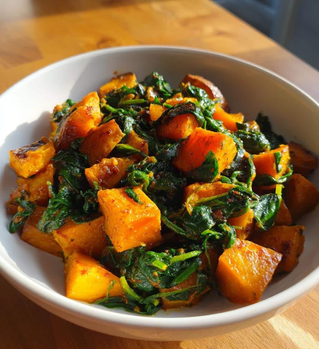 Healthy Curried Sweet Potatoes & Spinach - detail 1