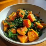 Healthy Curried Sweet Potatoes & Spinach