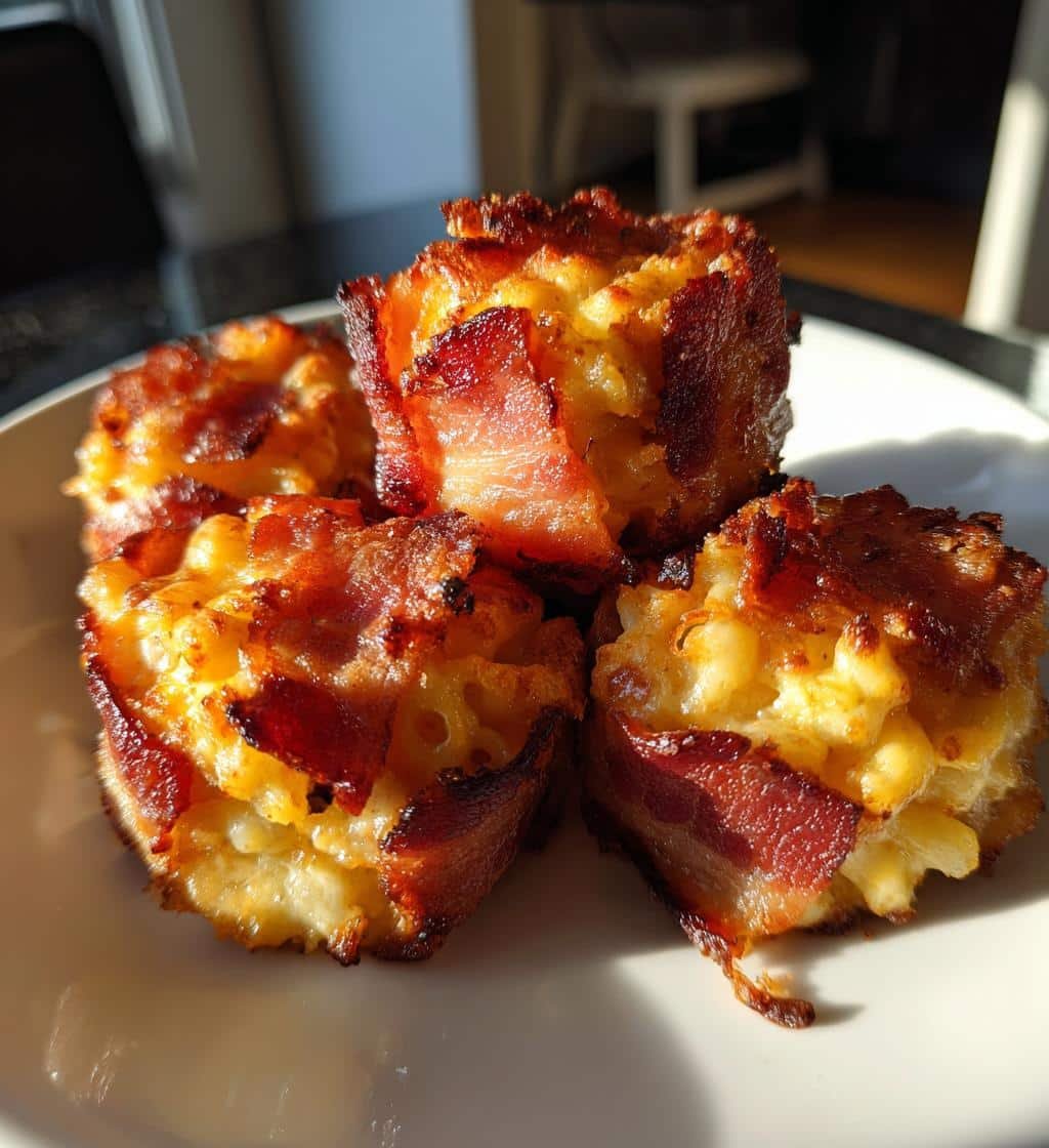 2 Epic Healthy Delicious Bacon-Wrapped Mac & Cheese Bites Recipe 4 Healthy Delicious Bacon-Wrapped Mac & Cheese Bites - detail 1