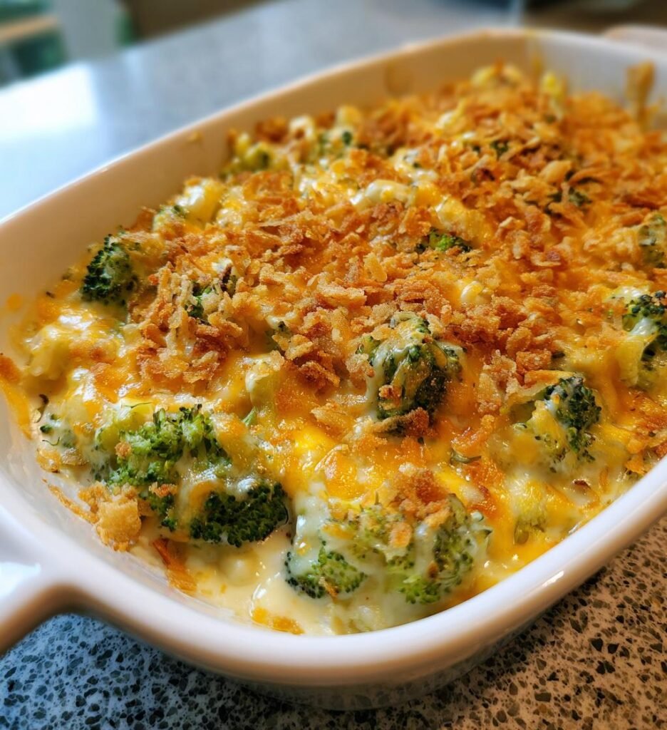 Healthy Delicious Broccoli Cheese Casserole