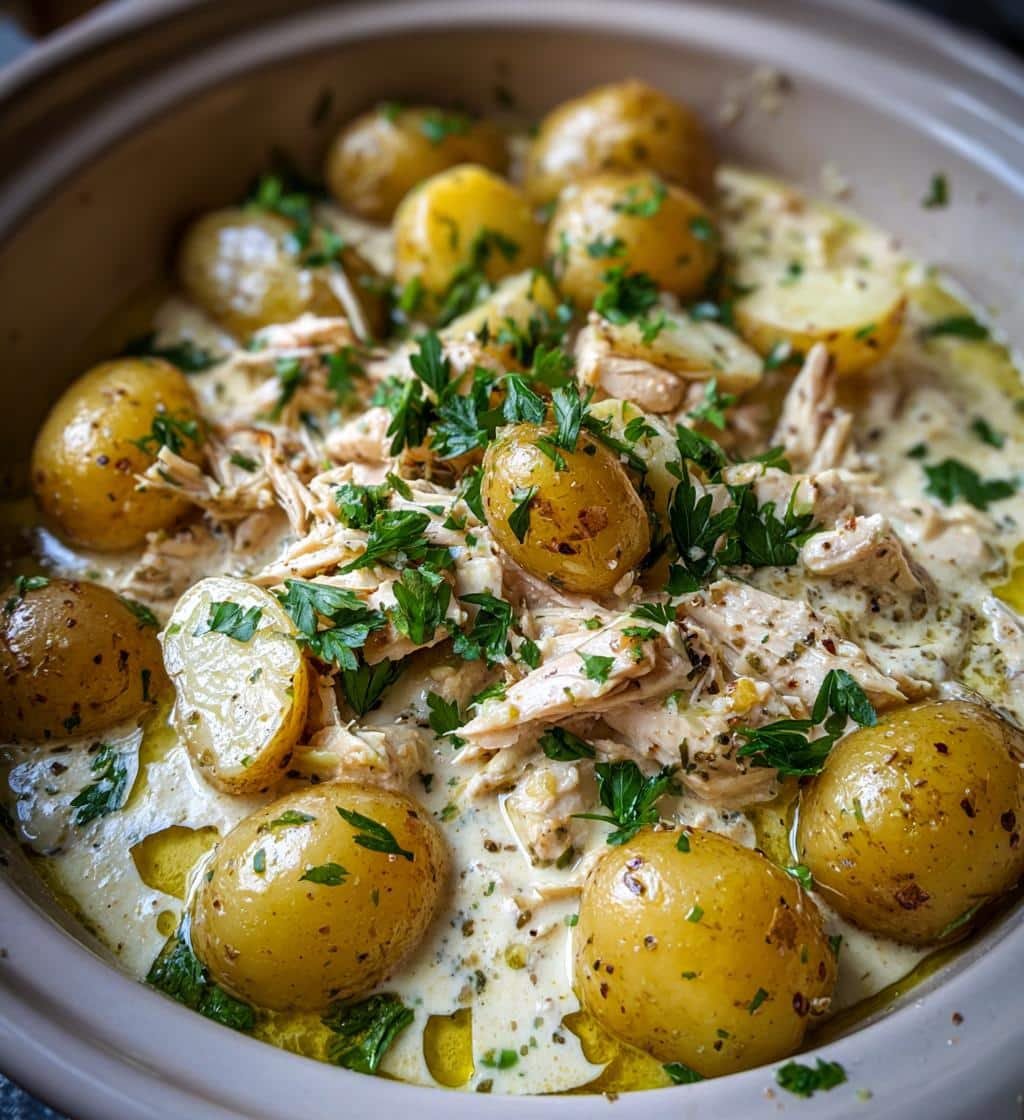 20-Minute Healthy Crockpot Ranch Chicken and Potatoes Bliss 4 Healthy Delicious Crockpot Ranch Chicken and Potatoes - detail 1