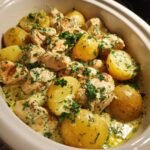 Healthy Delicious Crockpot Ranch Chicken and Potatoes