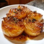Healthy Delicious Honey Garlic Roasted Onions