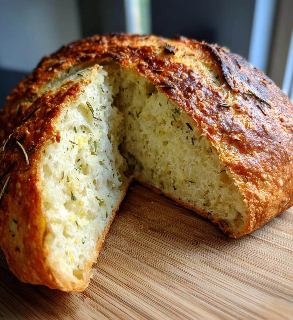 Irresistible Healthy Dutch Oven Garlic & Herb Bread Recipe 4 Healthy Dutch Oven Garlic & Herb Bread - detail 1