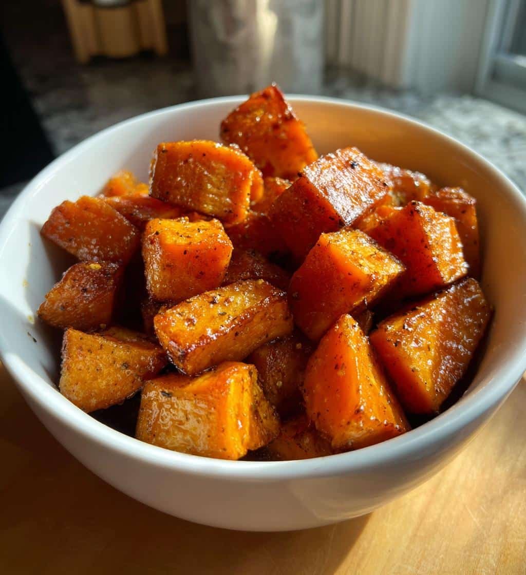 Healthy Easy Air Fryer Cinnamon Sweet Potatoes