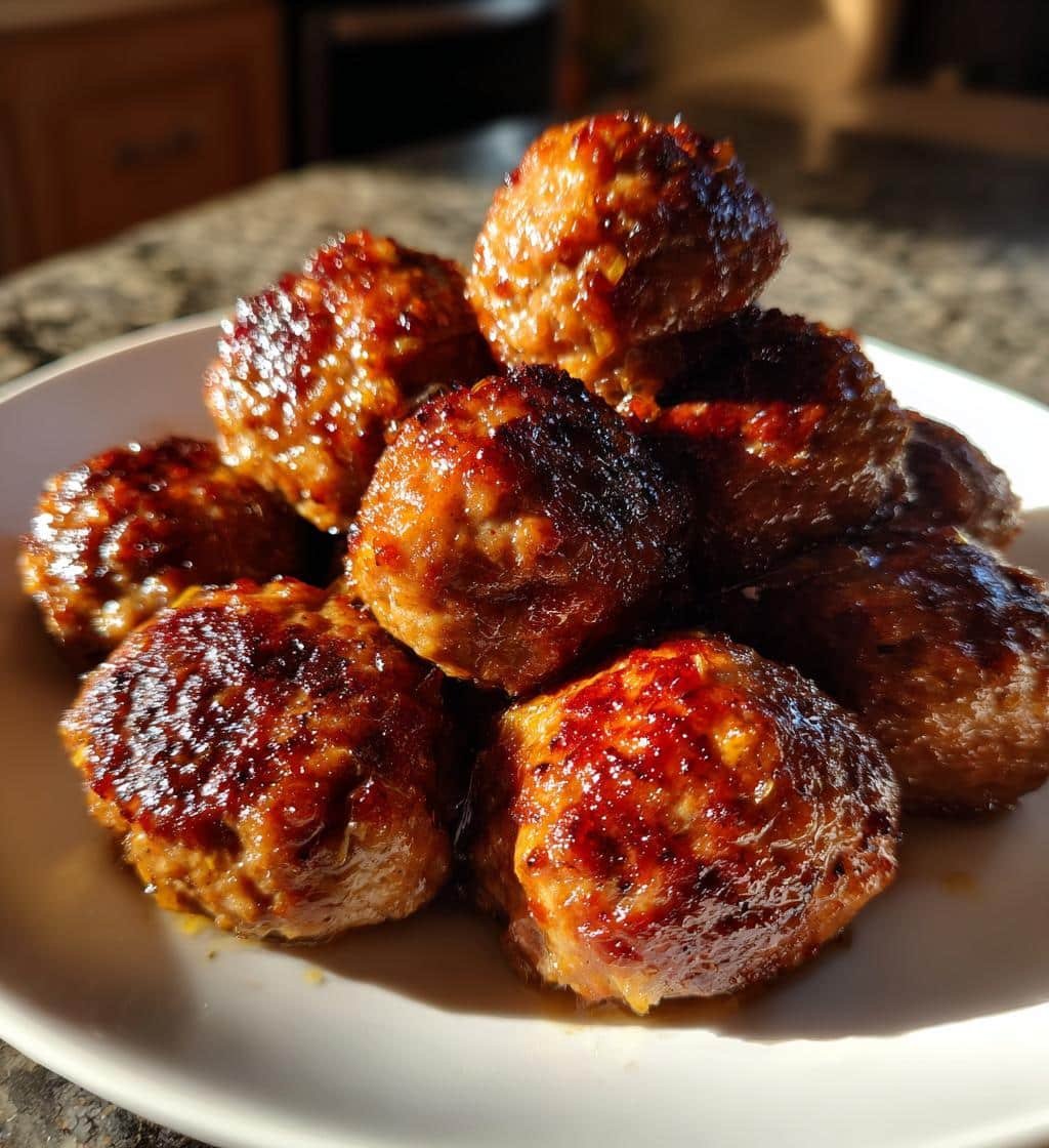 Healthy Easy Caramelized Onion Beef Meatballs (Paleo-Friendly)