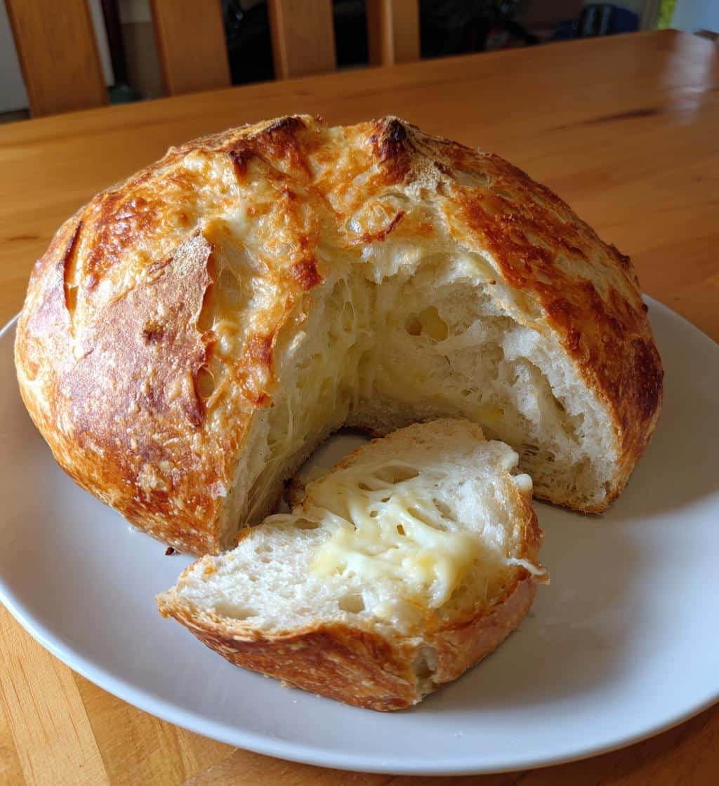 Healthy Easy Cheese Bread (No-Knead/Viral) - detail 1