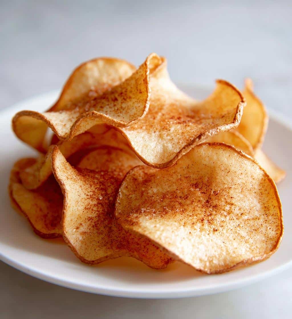 Healthy Easy Crispy Air Fryer Apple Chips - detail 1