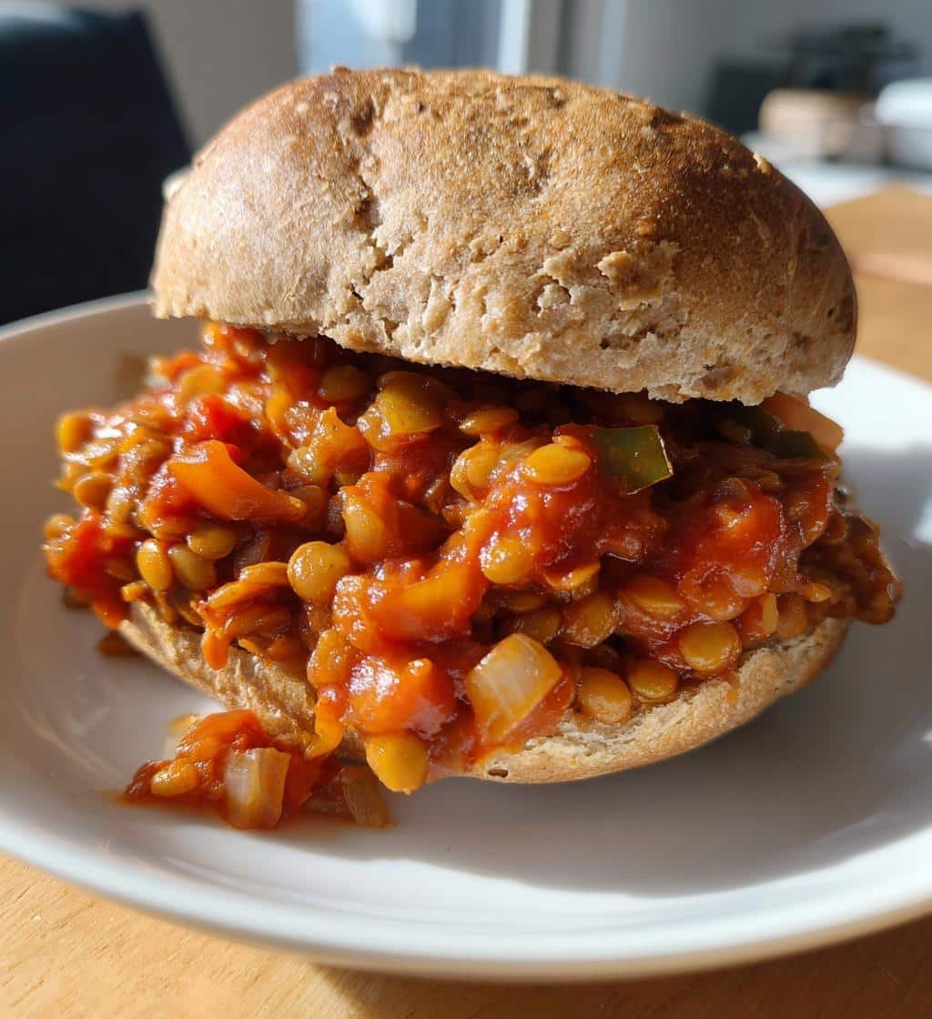 Healthy Easy Crockpot Lentil Sloppy Joes