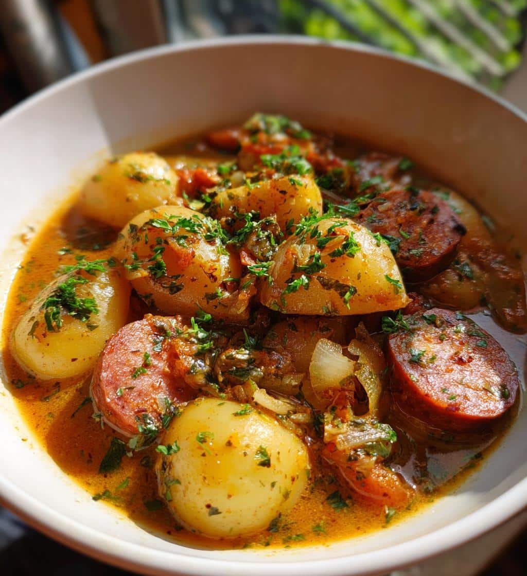 Healthy Easy Crockpot Potatoes and Sausage in Just 15 Minutes Prep 4 Healthy Easy Crockpot Potatoes and Sausage - detail 1