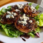 Healthy Easy Roasted Onion and Goat Cheese Salad