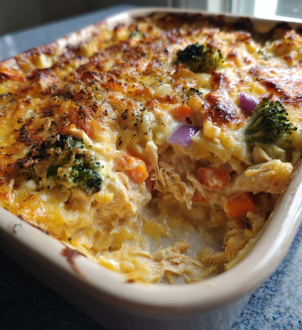 Healthy Easy Rotisserie Chicken Casserole Recipe