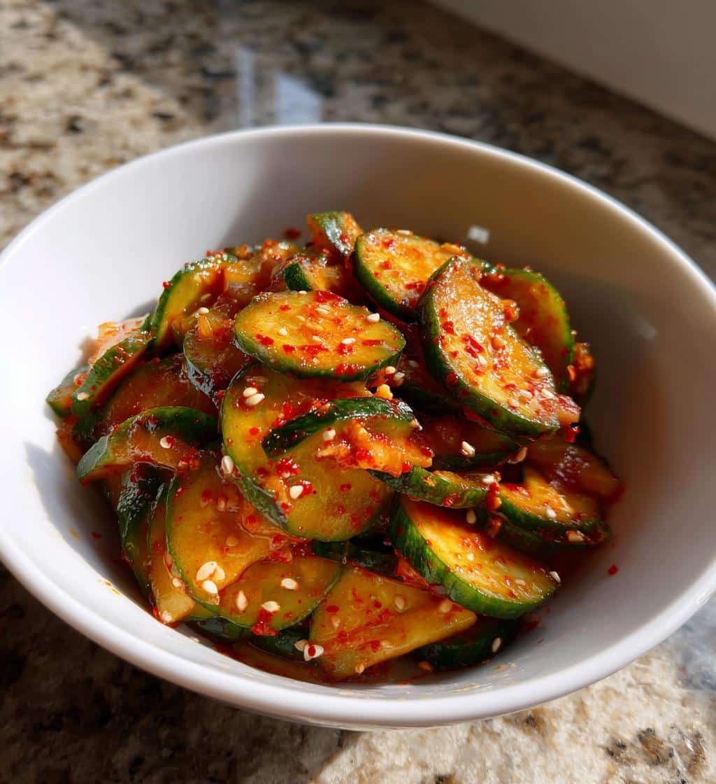 15-Minute Healthy Easy Spicy Korean Cucumber Salad You'll Crave 4 Healthy Easy Spicy Korean Cucumber Salad - detail 1