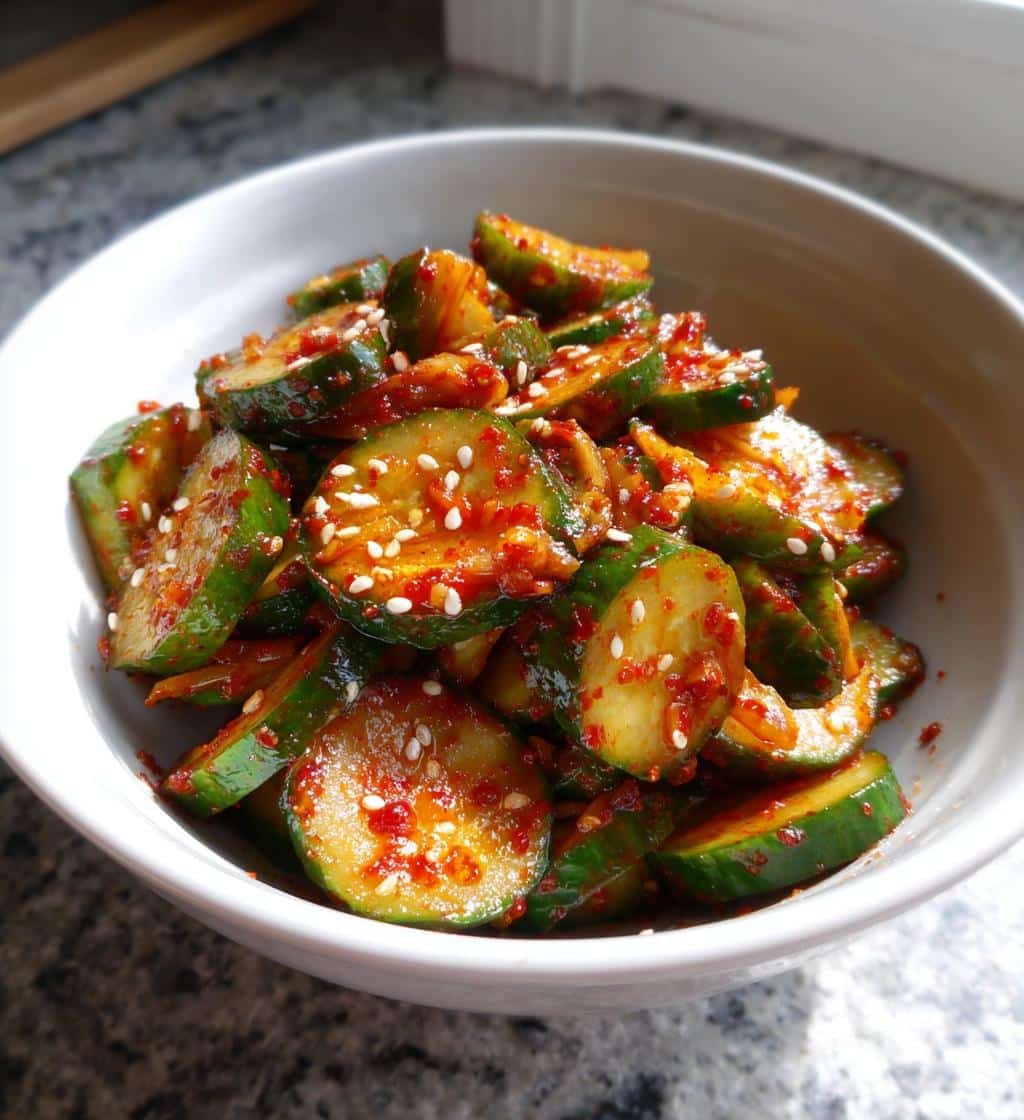 Healthy Easy Spicy Korean Cucumber Salad