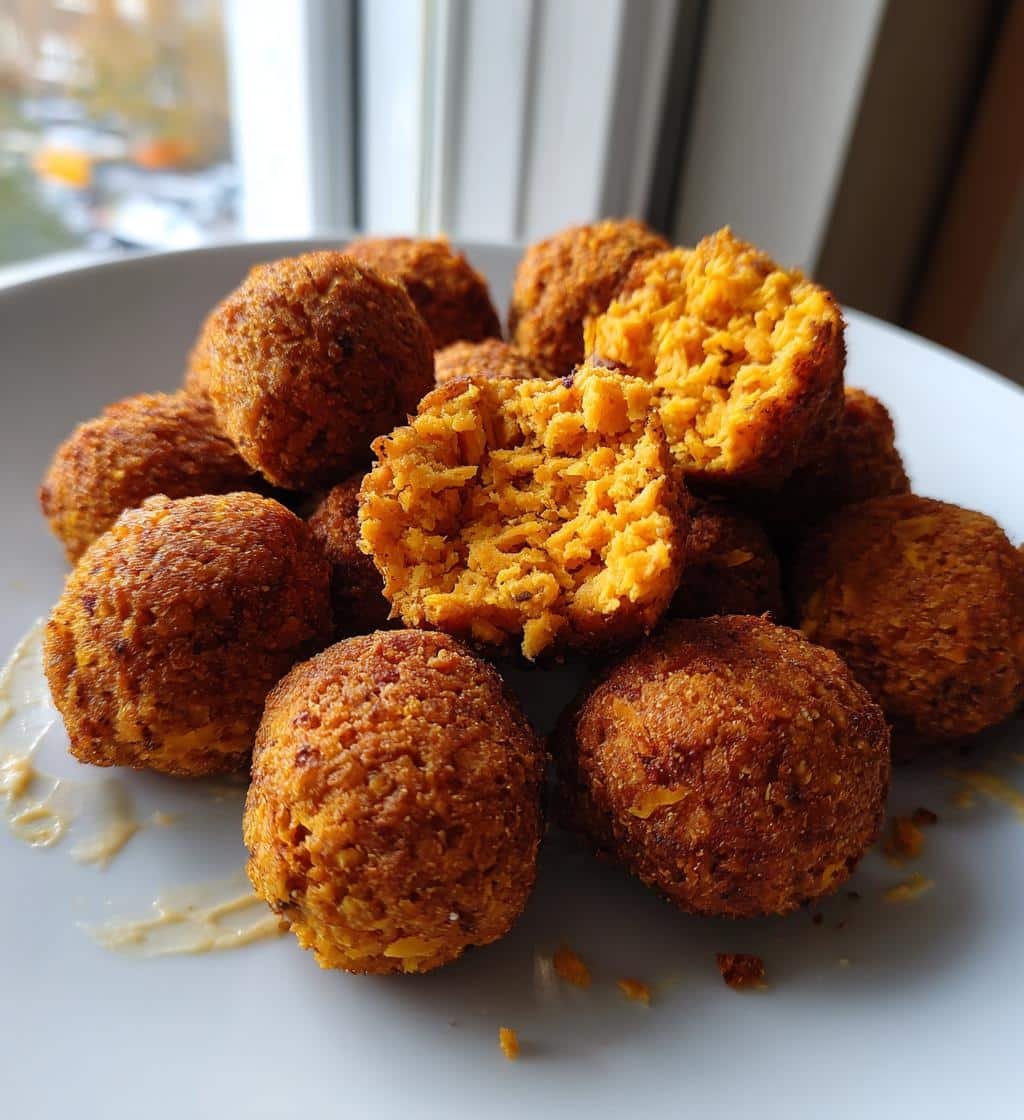 Healthy Easy Sweet Potato Falafel Bites