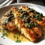 Healthy Flaky Tilapia in Tangy Lemon Caper Sauce