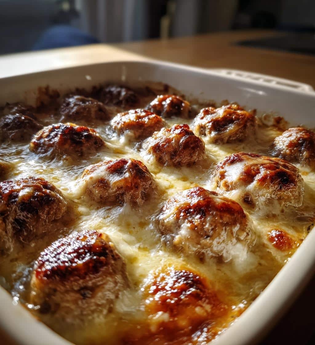 Healthy French Onion Chicken Meatball Casserole with 28g Protein 4 Healthy French Onion Chicken Meatball Casserole - detail 1