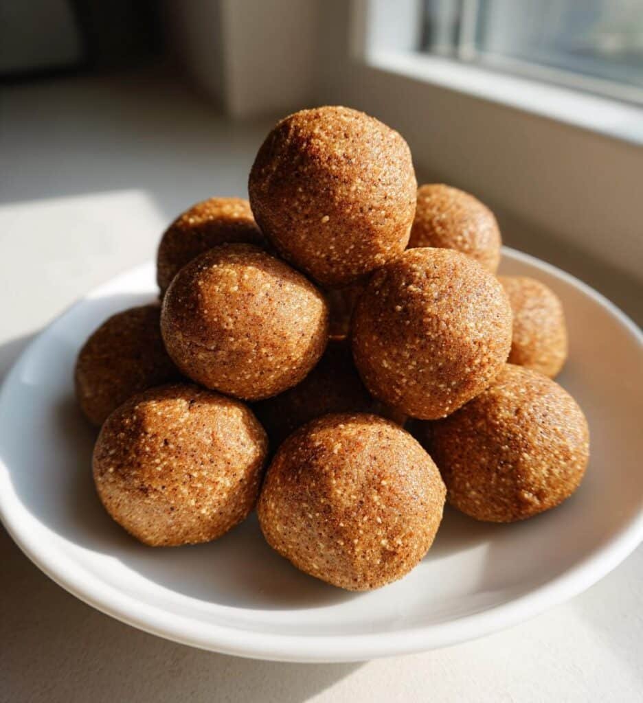 Healthy Gingerbread Cookie Protein Balls