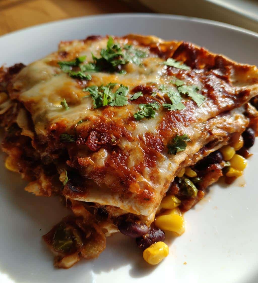 Healthy Green Chile & Bean Enchilada Casserole in Just 4 Simple Steps 4 Healthy Green Chile & Bean Enchilada Casserole - detail 1